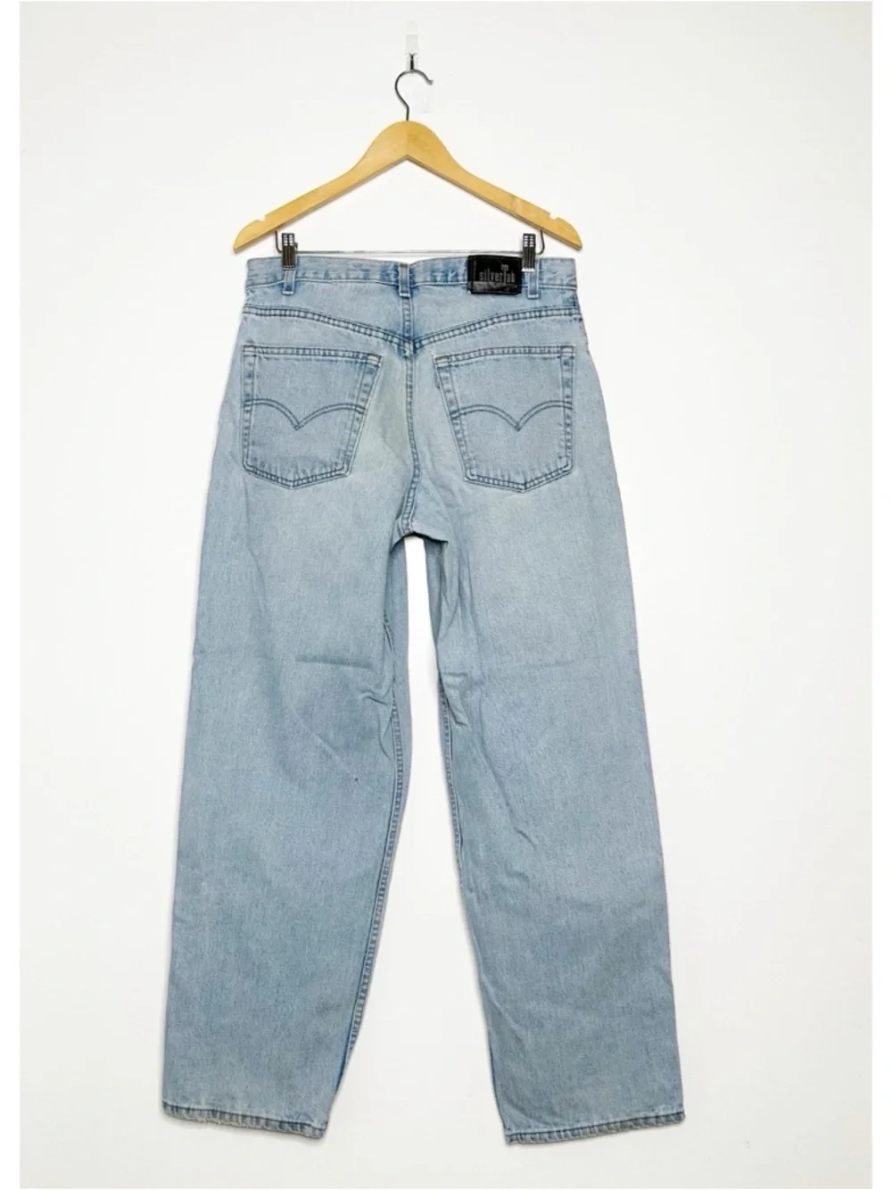 Levi’s Vintage SilverTab Baggy Jeans Y2K 90’s Made in USA Light Wash 34x32